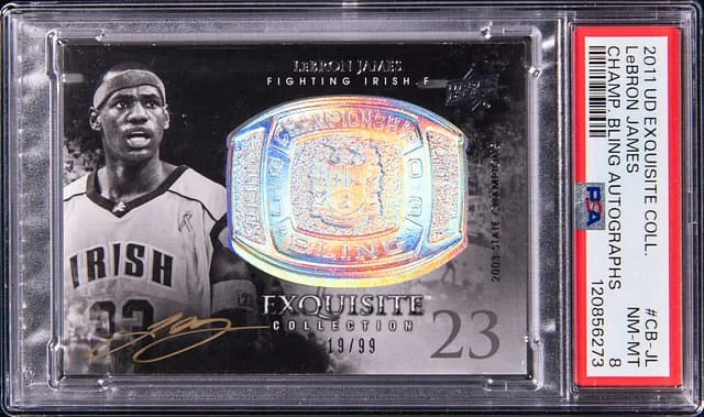 2011-12 Upper Deck Exquisite Collection LeBron James Championship Bling Autographs #CB-JL card image