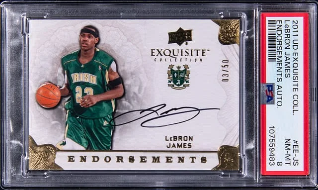 2011-12 Upper Deck Exquisite Collection LeBron James Endorsements Autographs #EE-JS card image