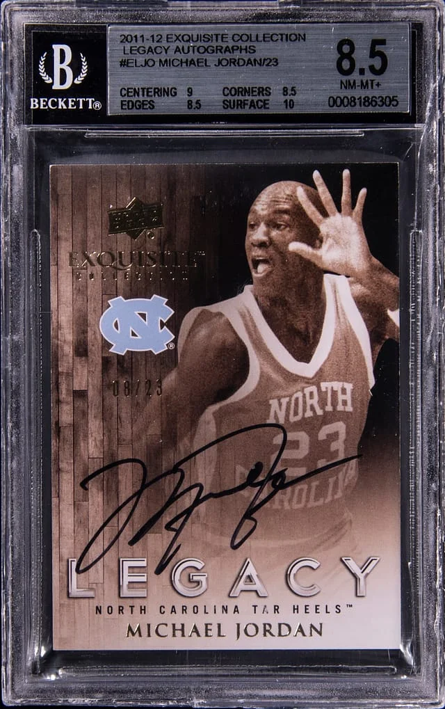 2011-12 Upper Deck Exquisite Collection Michael Jordan Legacy Autographs #EL-JO card image