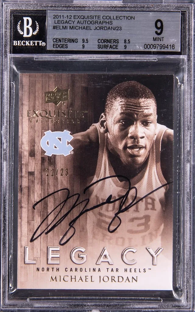 2011-12 Upper Deck Exquisite Collection Michael Jordan Legacy Autographs #EL-MI card image