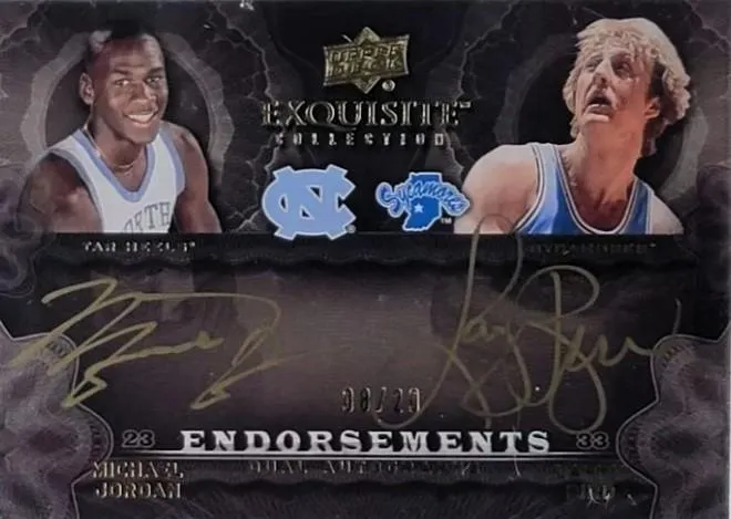 2011-12 Upper Deck Exquisite Michael Jordan Endorsements Dual #EE2-JB card image