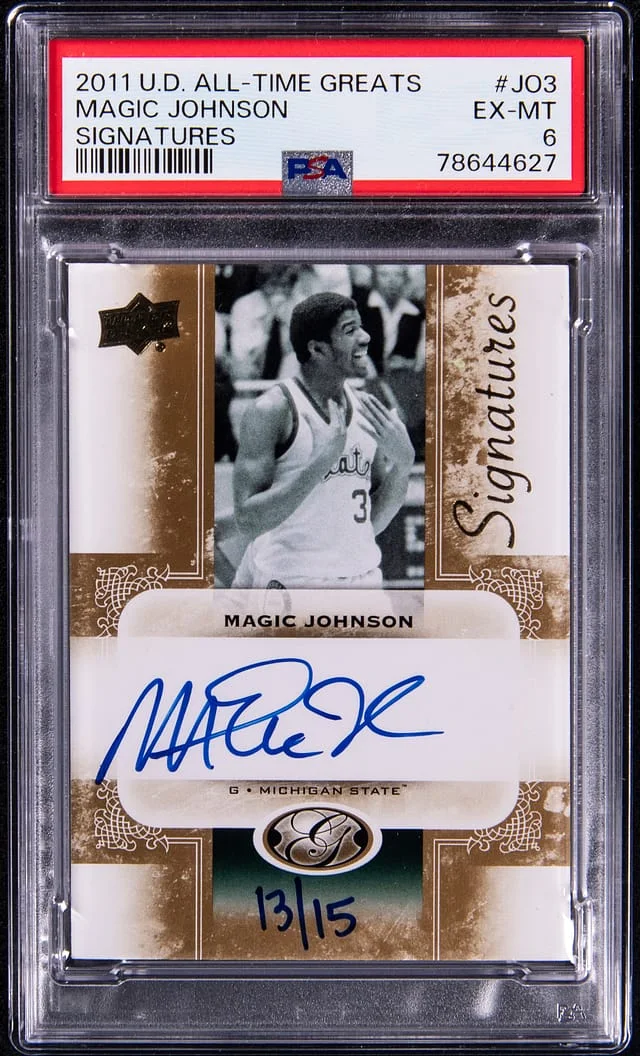 2011-12 Upper Deck Magic Johnson All-Time Greats Signature #AGS-JO3 card image