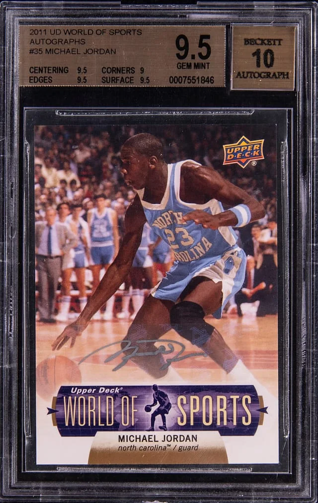 2011-12 Upper Deck Michael Jordan World Of Sports Autographs #35 card image