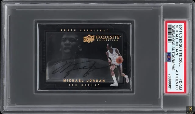 2011-12 Upper Deck Michael Jordan Exquisite Dimensions Autograph #D-MJ card image