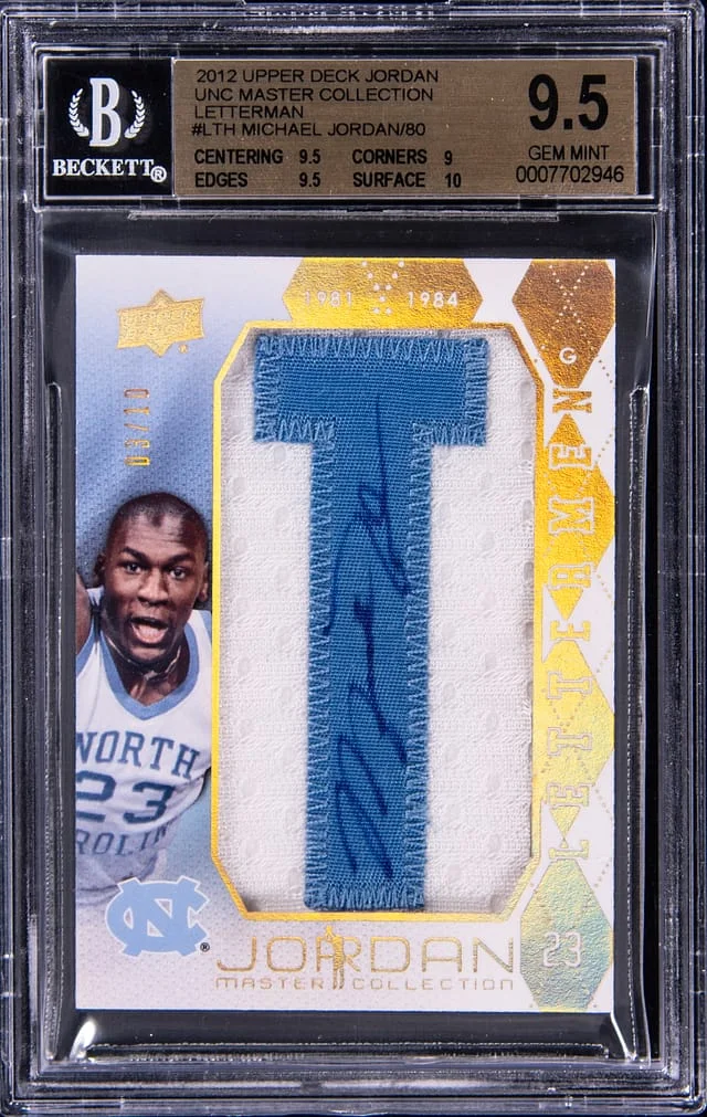 2011-12 Upper Deck Michael Jordan Jordan Master Collection Tar Heels Lettermen #L-TH card image