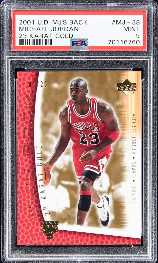 2011-12 Upper Deck Michael Jordan MJ Back 23 Karat Gold #MJ-38 card image