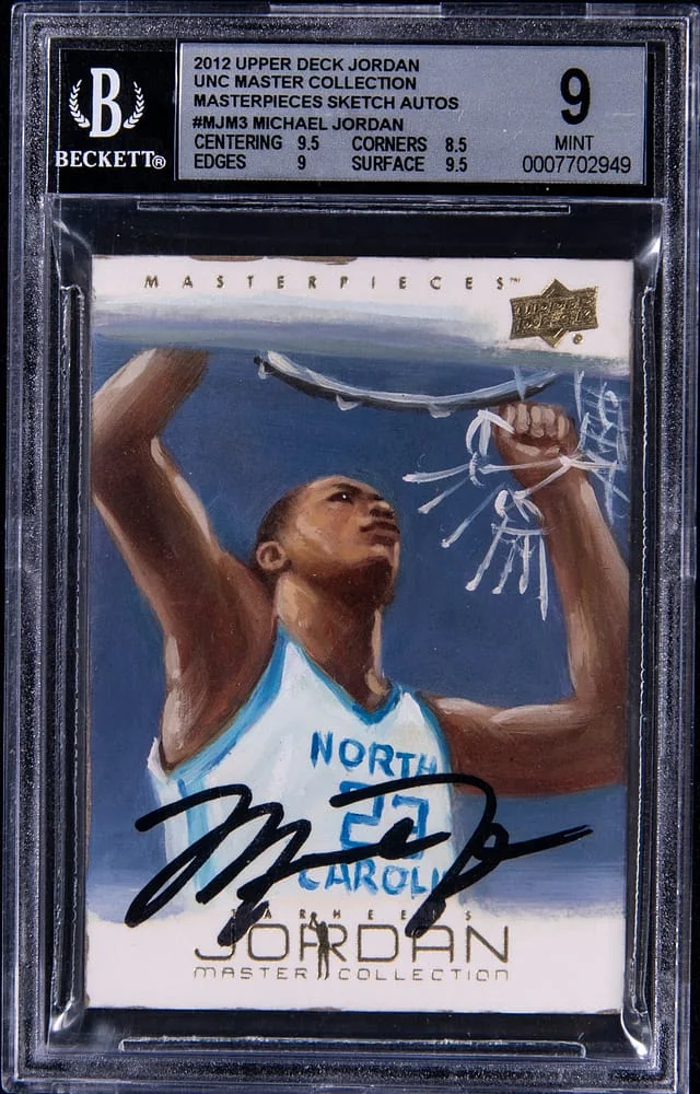 2011-12 Upper Deck Michael Jordan Jordan UNC Master Collection Masterpieces Sketch Autos #MJM-3 card image