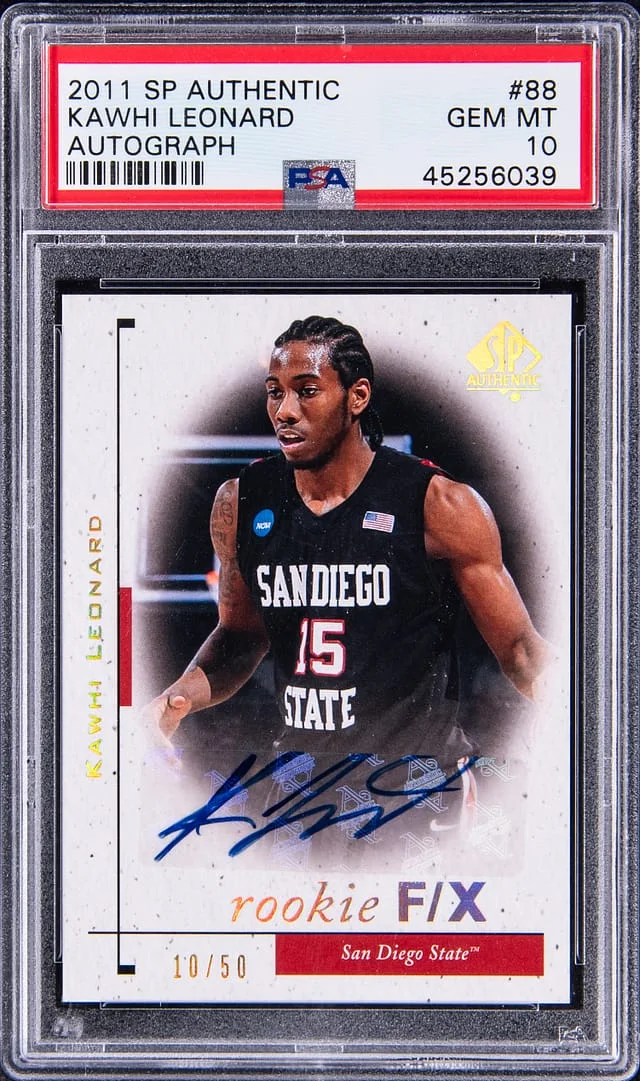 2011-12 Upper Deck SP Authentic Kawhi Leonard Autograph #88 card image