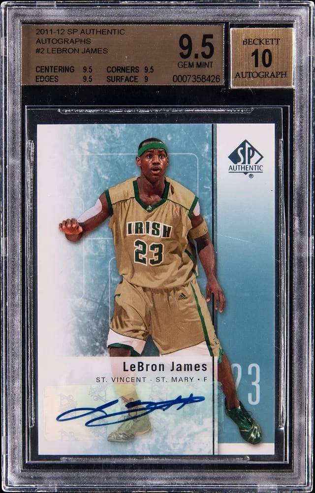 2011-12 Upper Deck SP Authentic LeBron James Autograph #2 card image