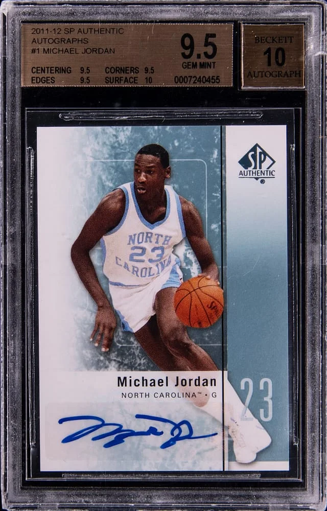 2011-12 Upper Deck SP Authentic Michael Jordan Autograph #1 card image