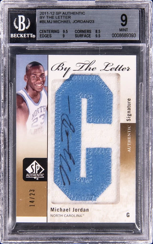 2011-12 Upper Deck SP Authentic Michael Jordan By The Letter Autograph #BL-MJ card image