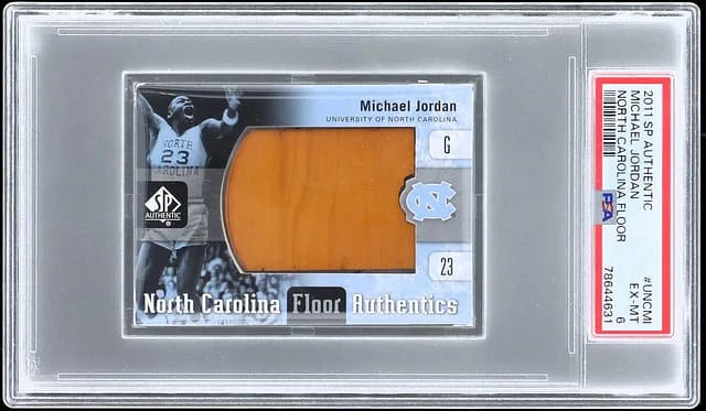 2011-12 Upper Deck SP Authentic Michael Jordan North Carolina Floor #UNC-MI card image