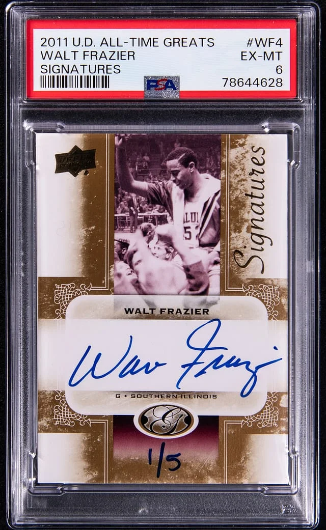 2011-12 Upper Deck Walt Frazier All-Time Greats Signature #AGS-WF4 card image