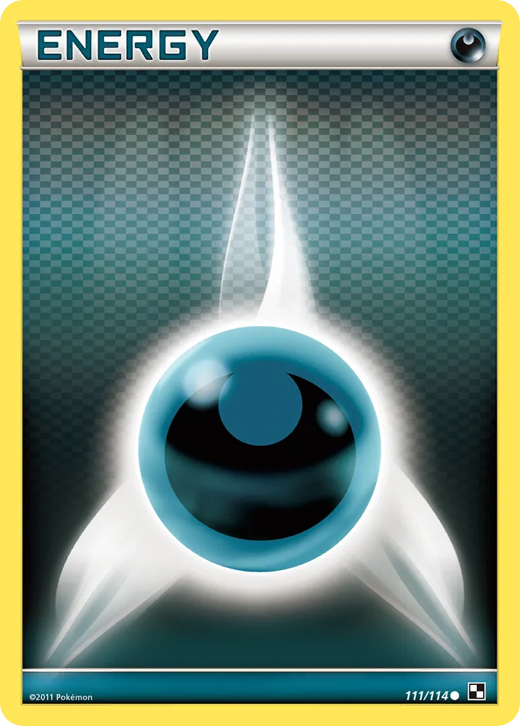 2011 Black & White Darkness Energy Common #111/114 Common card image