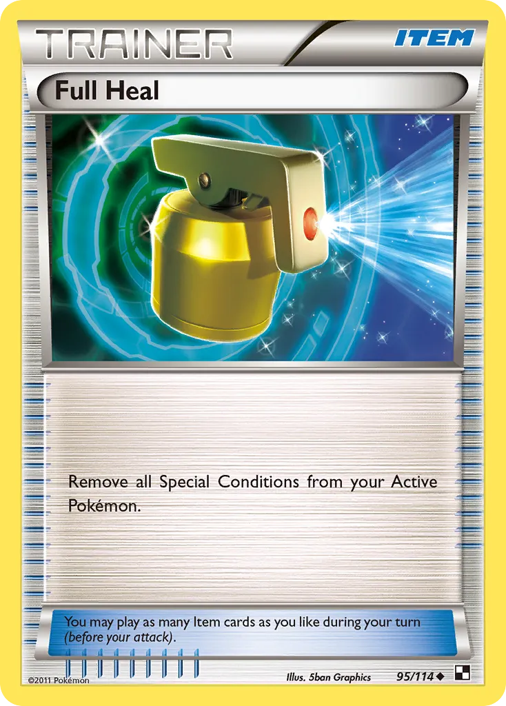 2011 Black & White Full Heal Uncommon #095/114 Uncommon card image