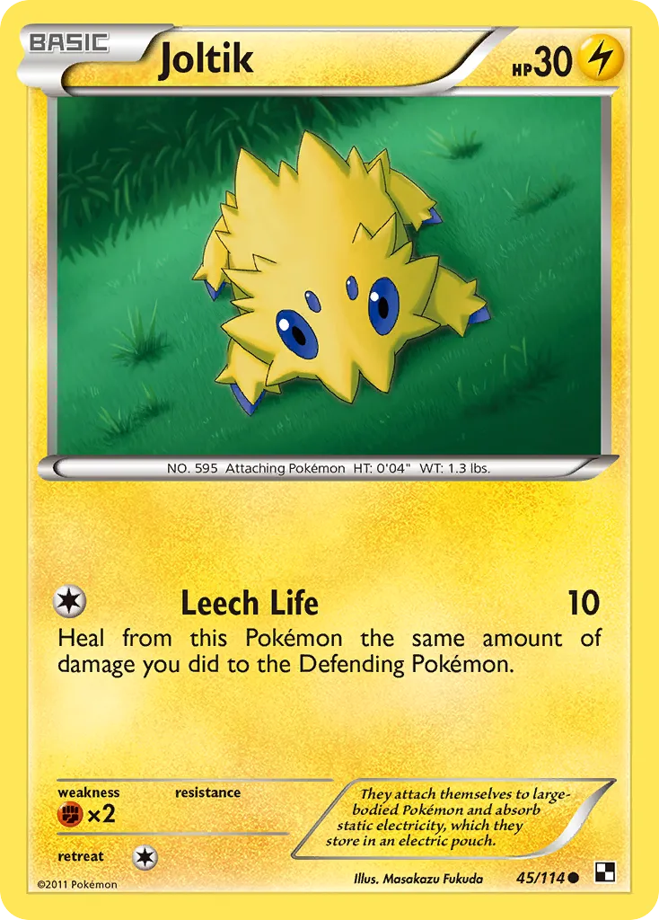 2011 Black & White Joltik #045/114 Common card image