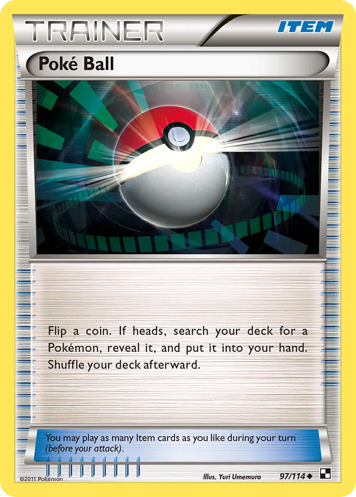 2011 Black & White Poké Ball Uncommon #097/114 Uncommon card image