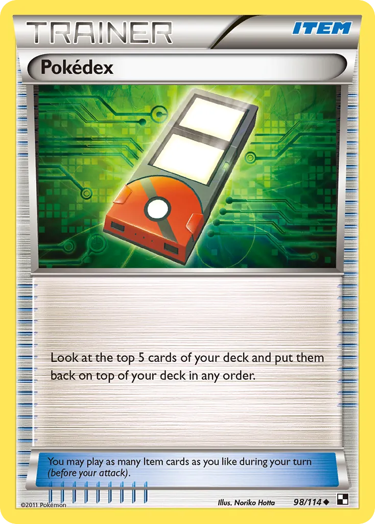 2011 Black & White Pokédex Uncommon #098/114 Uncommon card image