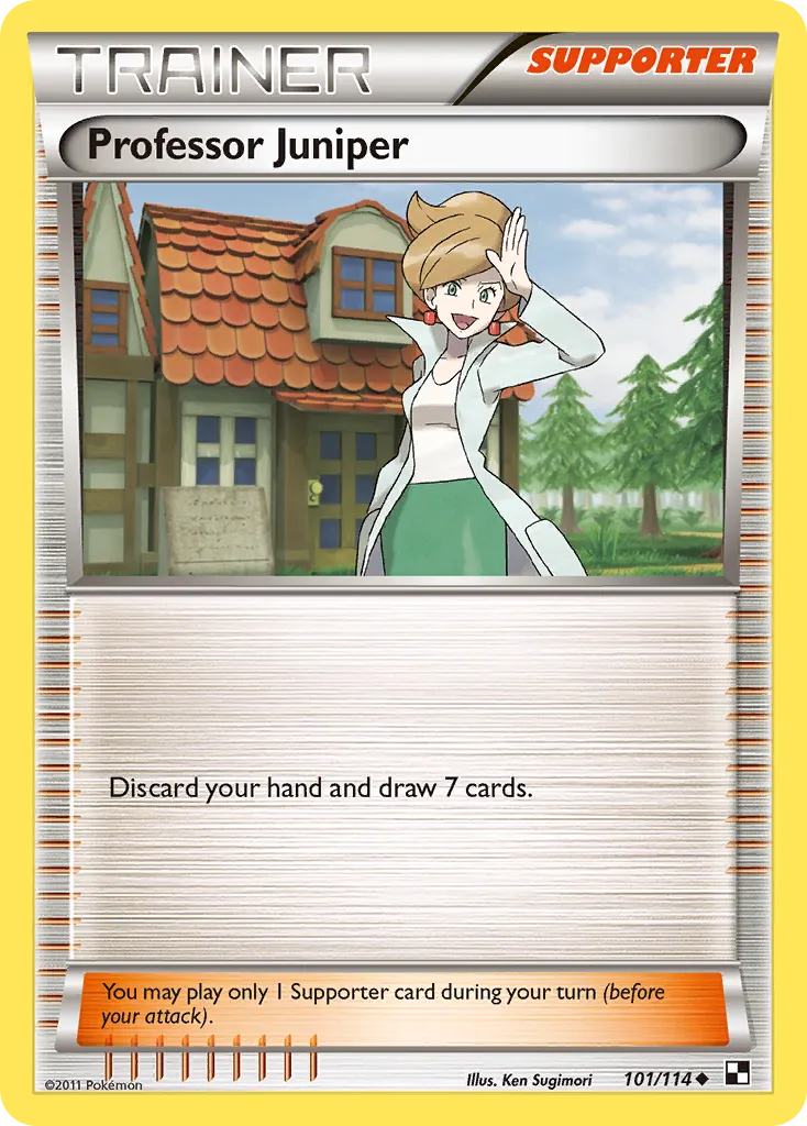2011 Black & White Professor Juniper Uncommon #101/114 Uncommon card image