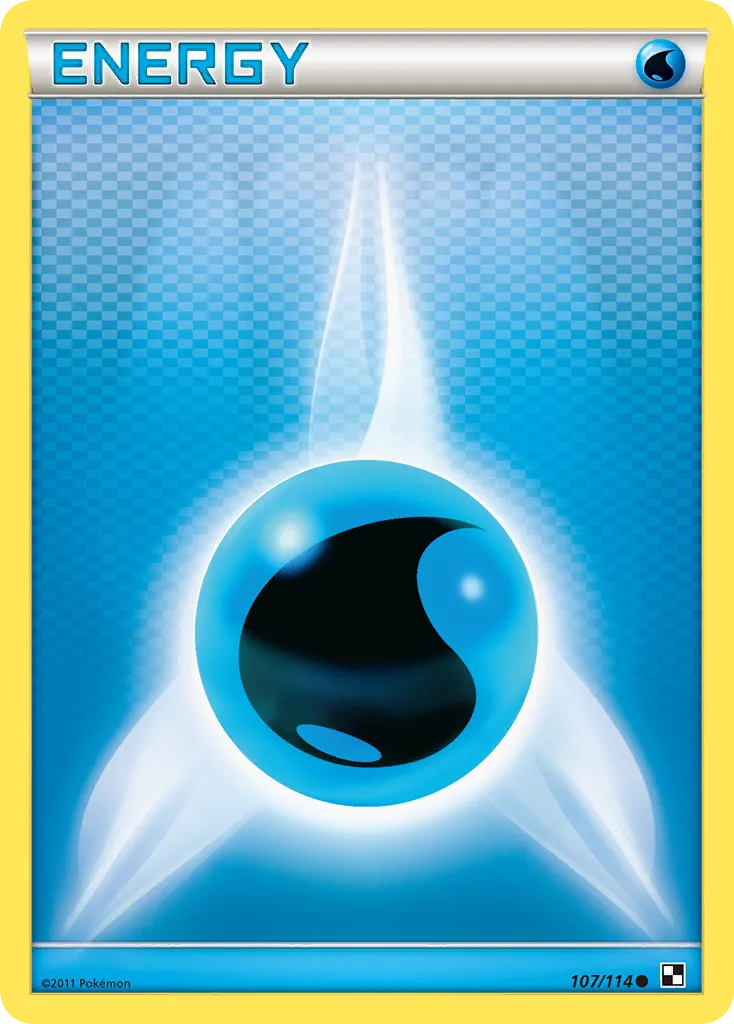2011 Black & White Water Energy #107/114 Common card image