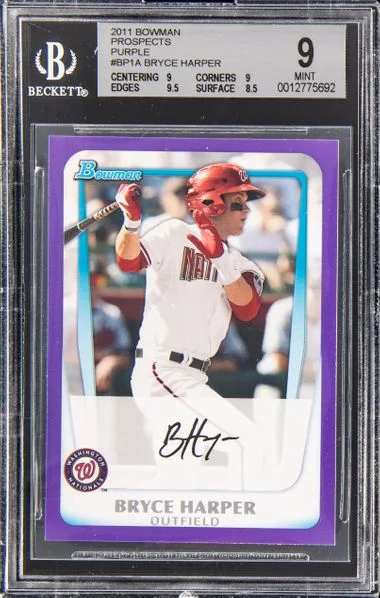 2011 Bowman Bryce Harper Prospects Purple #BP-1 card image
