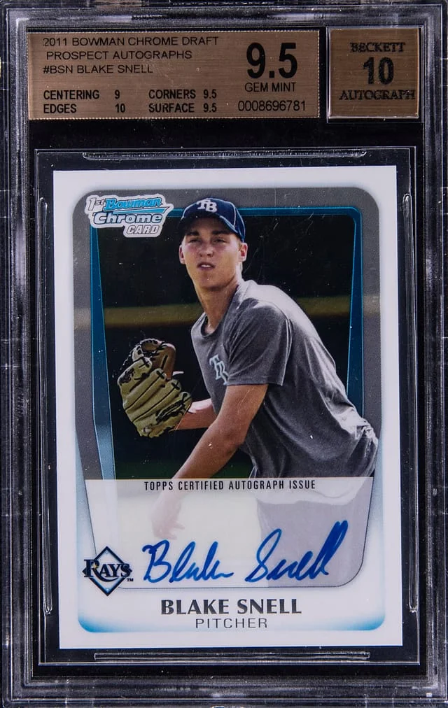 2011 Bowman Chrome Blake Snell Prospect Autographs #BSN card image