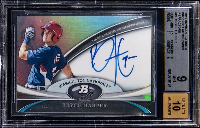 2011 Bowman Chrome Bryce Harper Prospect Autographs Refractors #BPA-BH card image