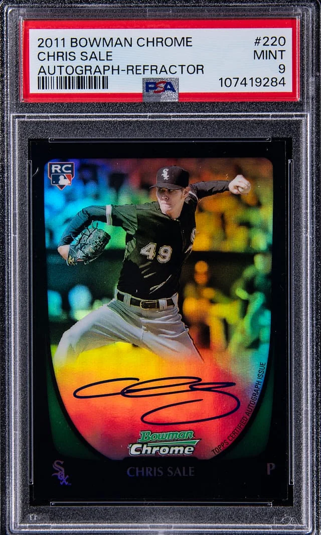 2011 Bowman Chrome Chris Sale Autograph Refractor #220 card image