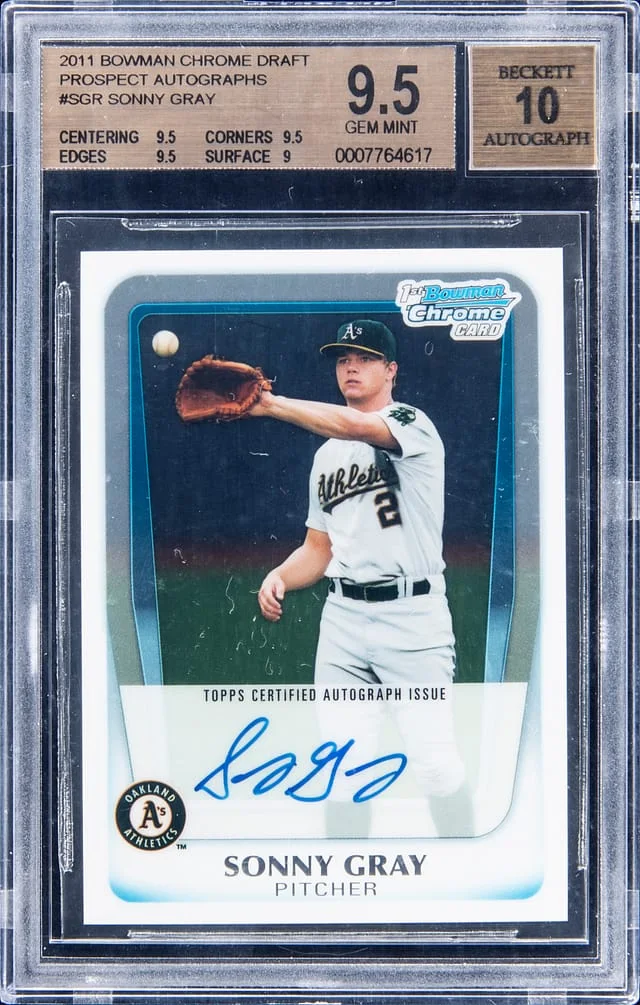 2011 Bowman Chrome Draft Sonny Gray Prospect #BCAP-SGR card image