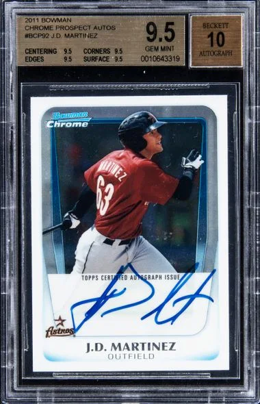 2011 Bowman Chrome J.D. Martinez Prospect Autographs #BCP92 card image