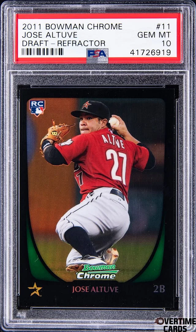 2011 Bowman Chrome Jose Altuve Refractor #11 card image