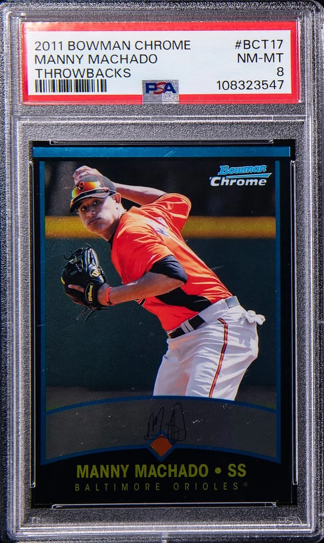 2011 Bowman Chrome Manny Machado Throwbacks #BCT17 card image