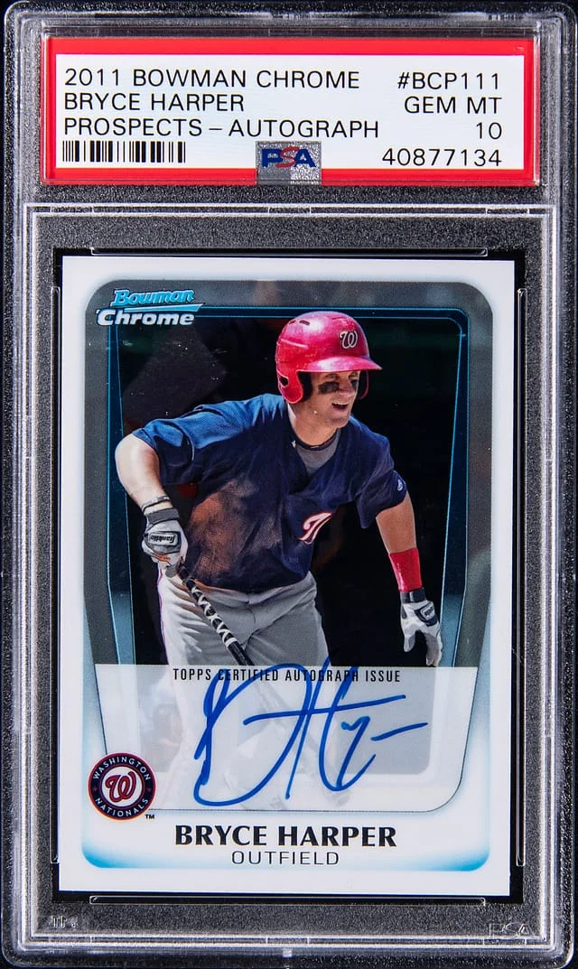 2011 Bowman Chrome Prospects Bryce Harper Autograph #BCP111 card image