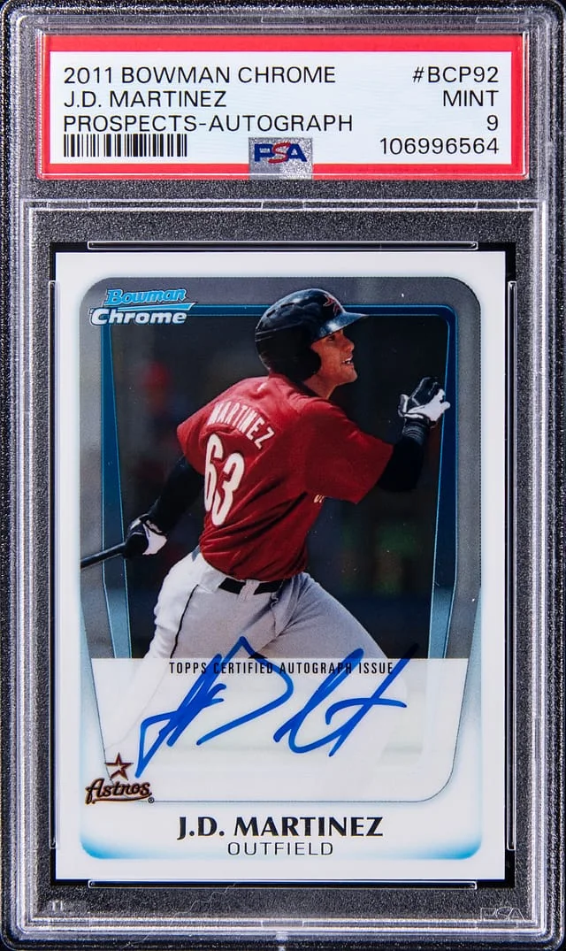 2011 Bowman Chrome Prospects J.D. Martinez Autograph #BCP92 card image
