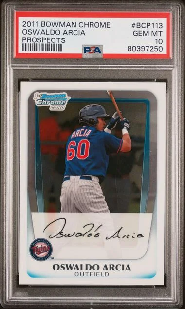 2011 Bowman Chrome Prospects Oswaldo Arcia #BCP113 card image