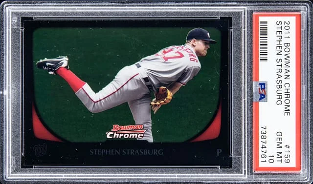 2011 Bowman Chrome Stephen Strasburg #159 card image