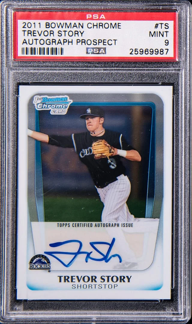 2011 Bowman Chrome Trevor Story Autograph Prospect #BCAP-TS card image