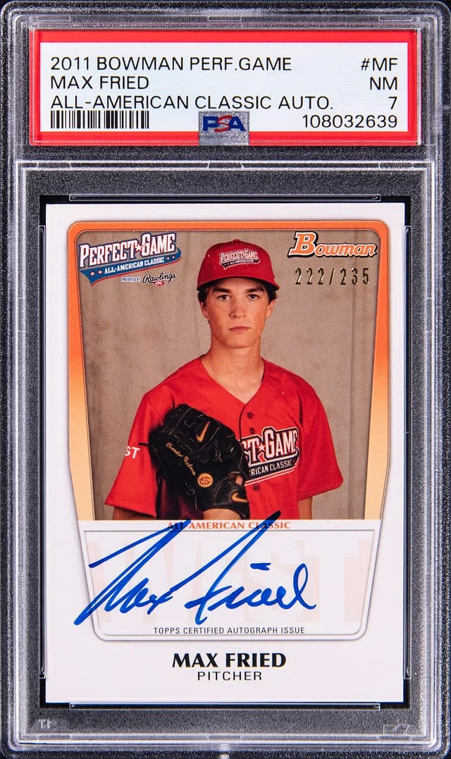 2011 Bowman Max Fried Perfect Game All American Classic Autograph #AAC-MF card image