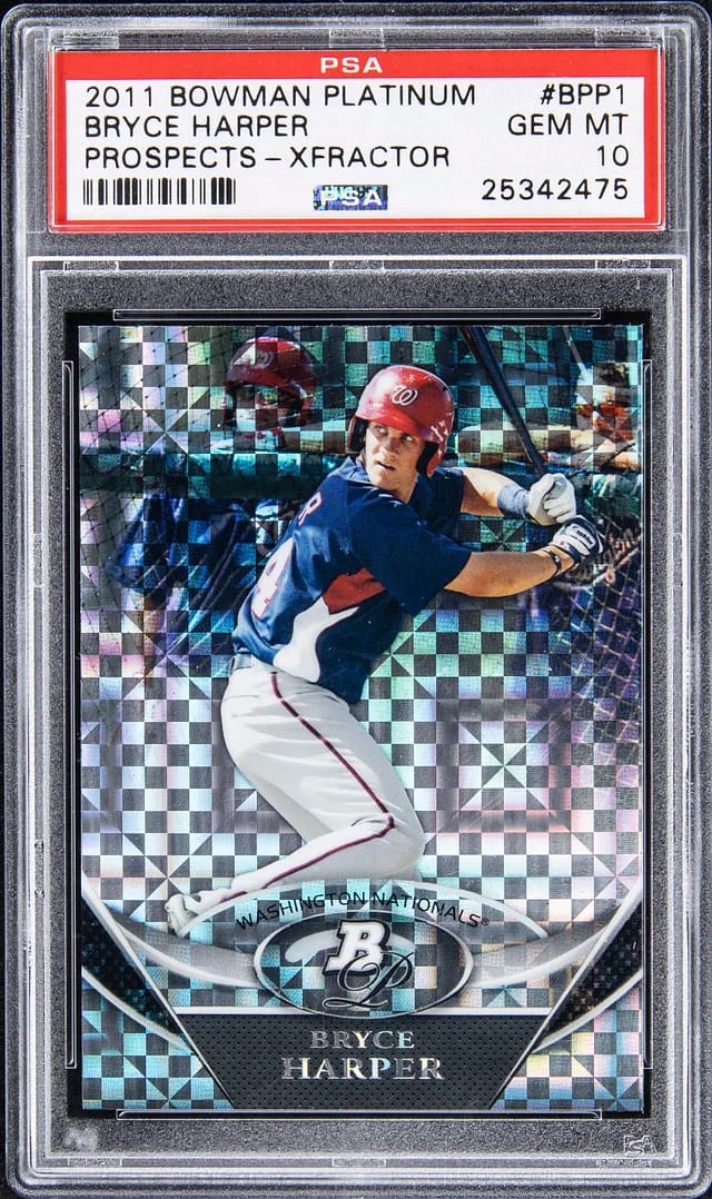 2011 Bowman Platinum Bryce Harper Prospects SuperFractor #BPP1 card image