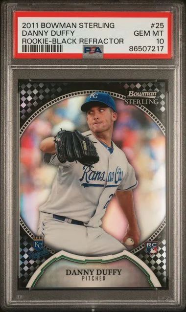 2011 Bowman Sterling Danny Duffy Black Refractor #25 card image