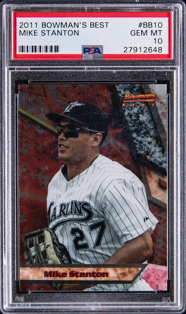 2011 Bowman's Best Mike Stanton #BB10 card image