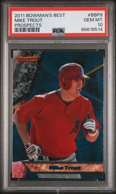 2011 Bowman's Best Mike Trout Prospects #BBP9 card image