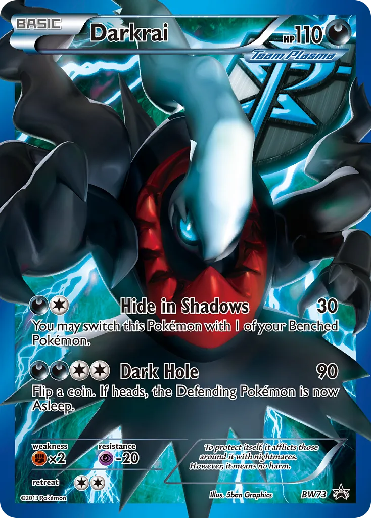 2011 BW Black Star Promos Darkrai Promo #BW73 Promo card image