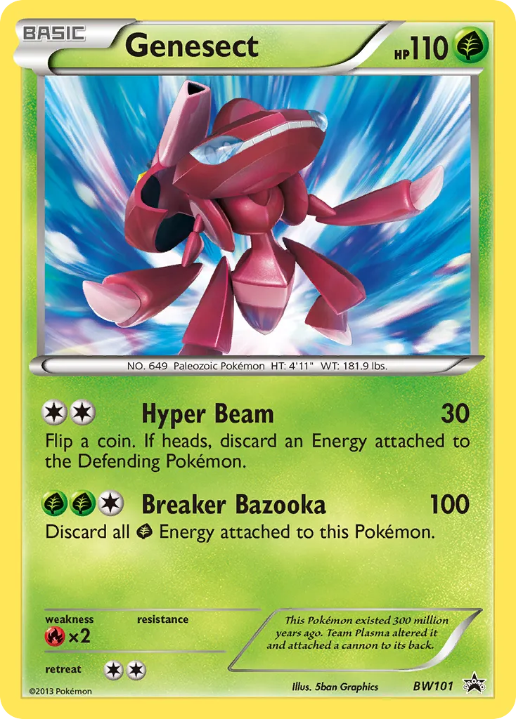 2011 BW Black Star Promos Genesect Promo #BW86 Promo card image