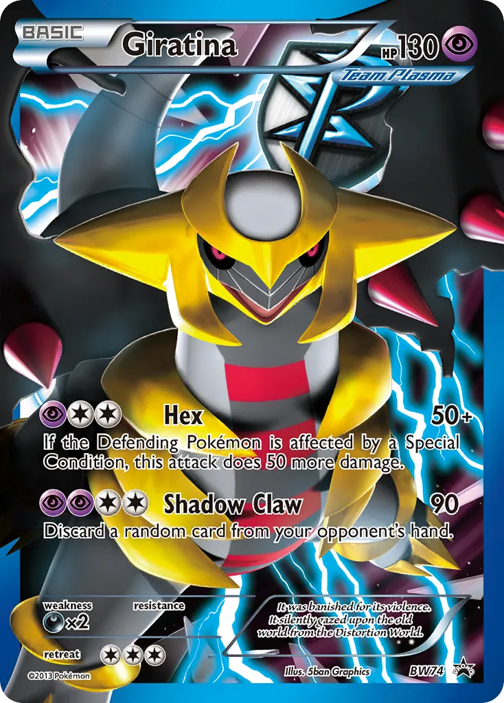 2011 BW Black Star Promos Giratina Promo #BW74 Promo card image