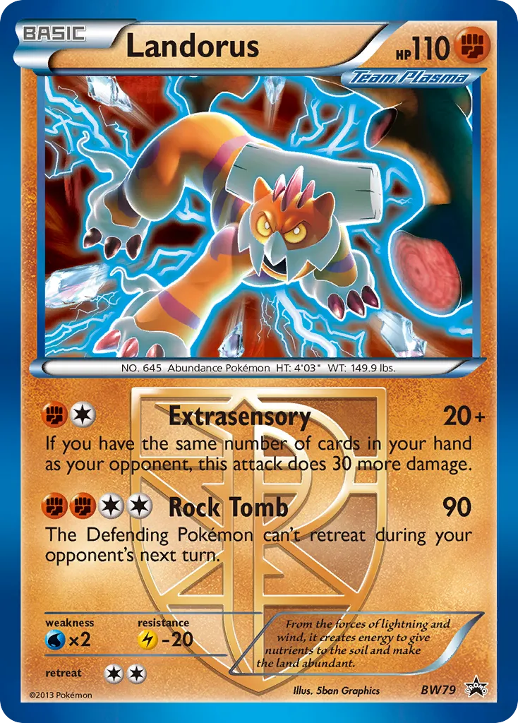 2011 BW Black Star Promos Landorus #BW79 card image