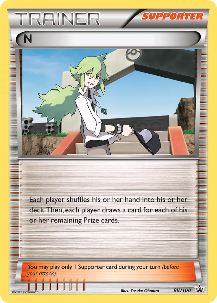 2011 BW Black Star Promos N Promo #BW100 Promo card image