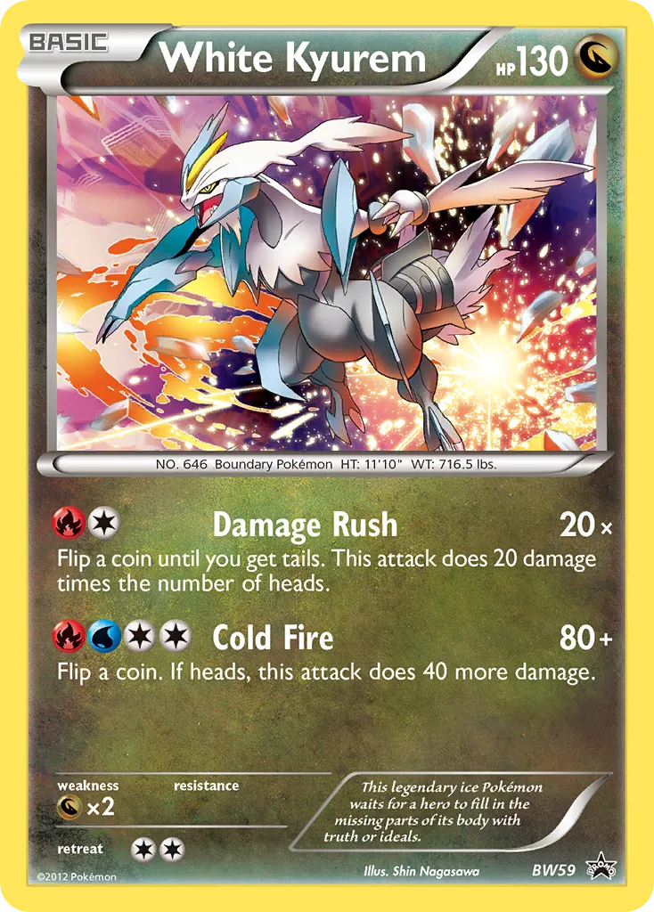 2011 BW Black Star Promos White Kyurem #BW59 card image