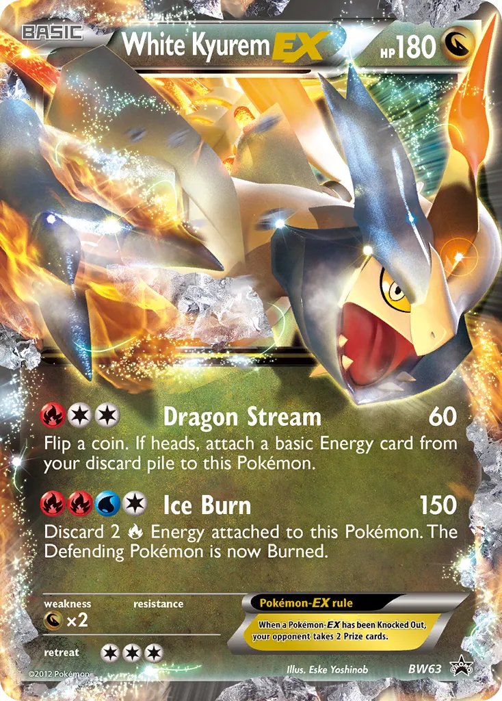 2011 BW Black Star Promos White Kyurem-EX #BW63 card image