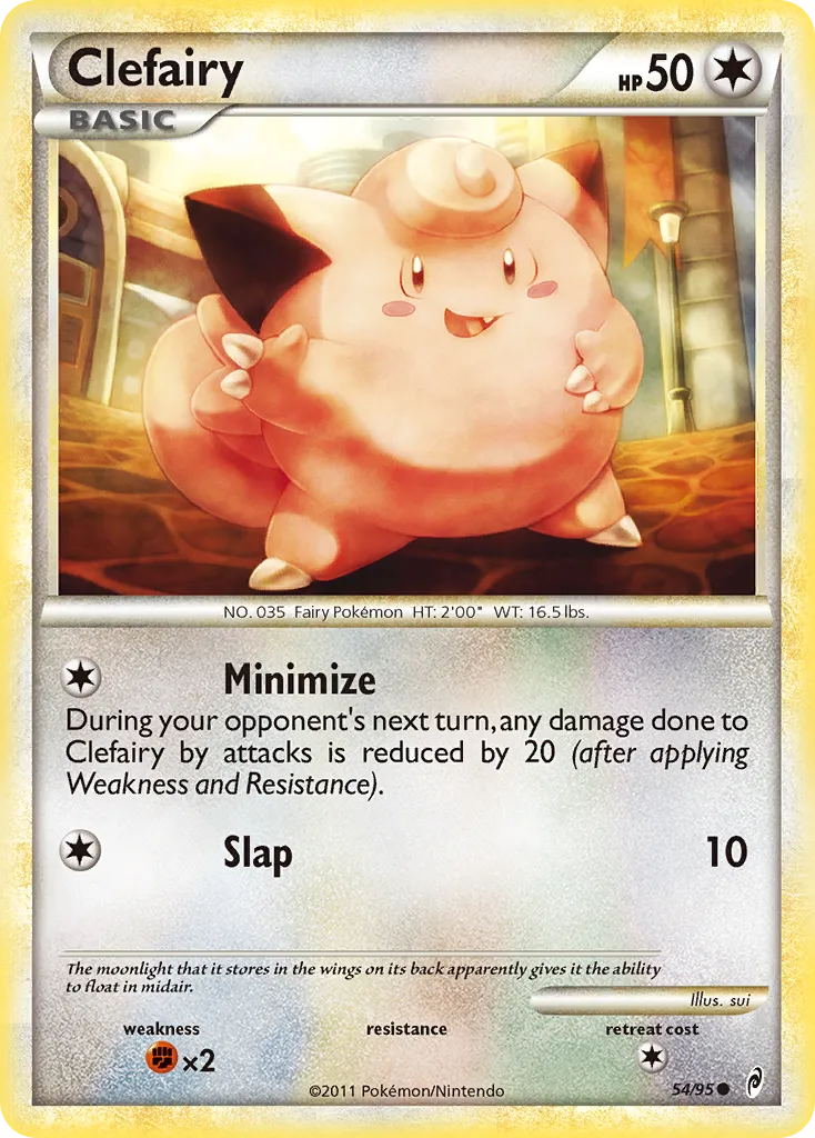 2011 Call of Legends Clefairy Common #54/95 Common card image